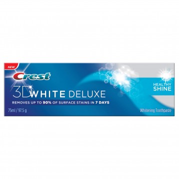Crest 3D White Deluxe Healthy Shine Whitening Toothpaste 75ml