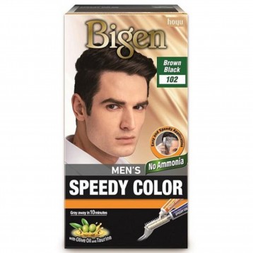 Bigen Men's Speedy Hair Color Brown Black 102