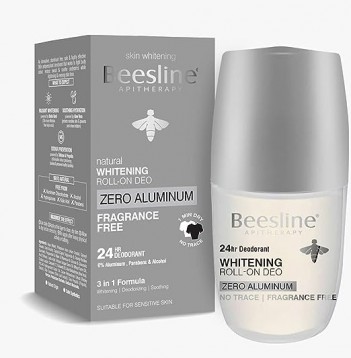 Beesline Whitening Roll On Deo Zero Aluminum Fragrance Free 70ML